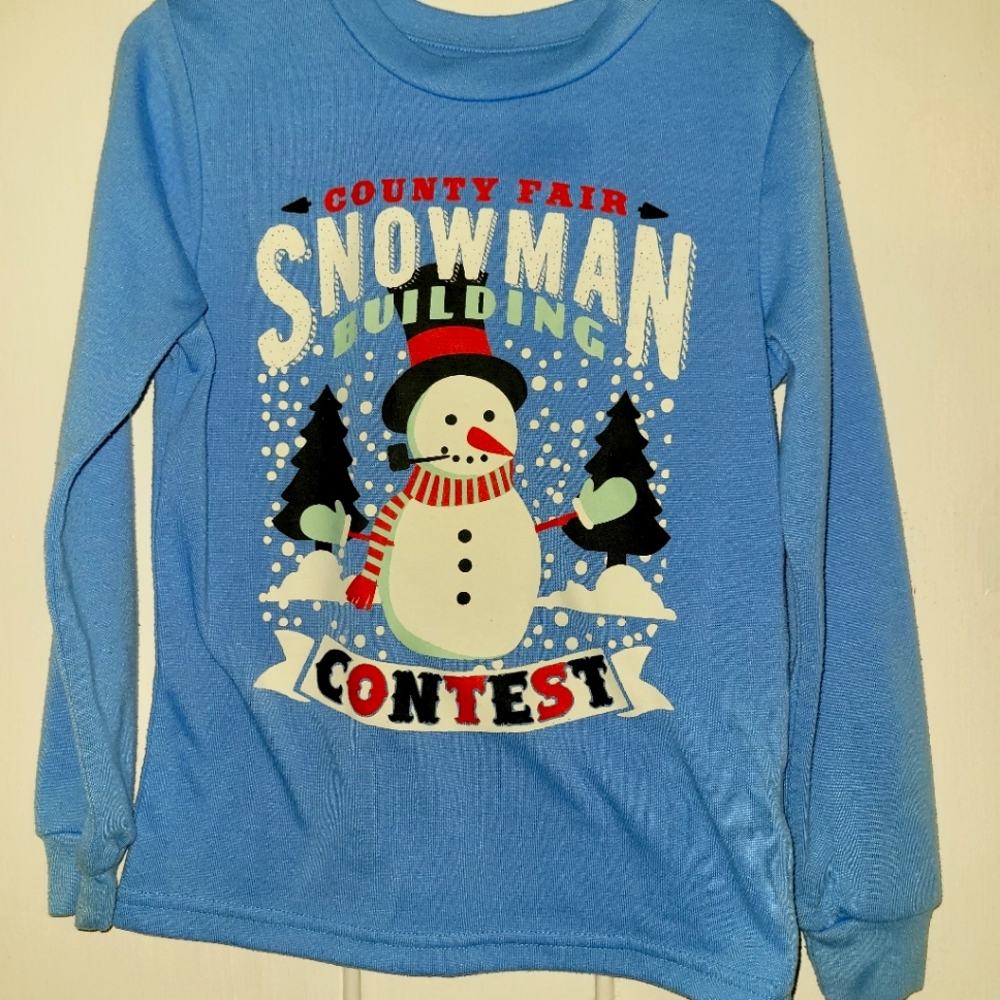 Snowman long sleeve t-shirt